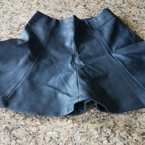 Express Leatherette A-Line Skirt